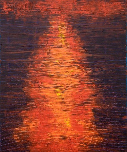 burned down; Öl auf Leinwand; 150 x 100 x 2 cm; 2013