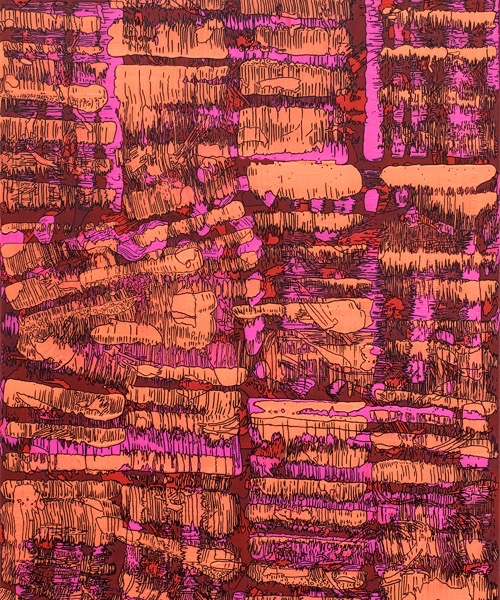 "disintegration III"; MT auf Lw; 80 x 60 cm; 2020