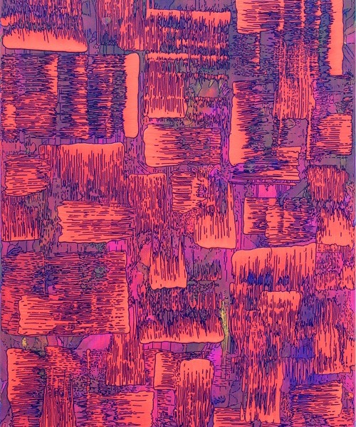 "disintegration II“; Mischtechnik auf Lw; 80 x 60 cm; 2020