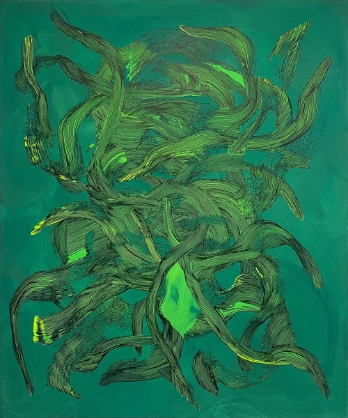 Laokoon 2.0, Mischtechnik auf Lw, 120 x 100 cm, 2024