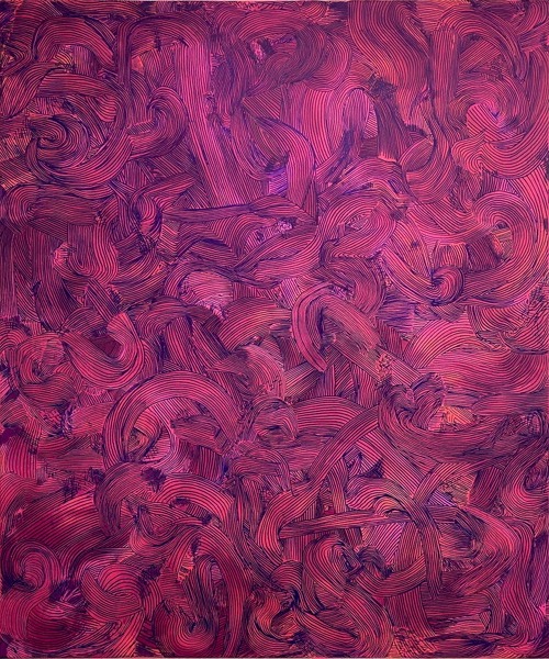 the current world situation, Mischtechnik auf Lw, 120 x 100 cm; 2024