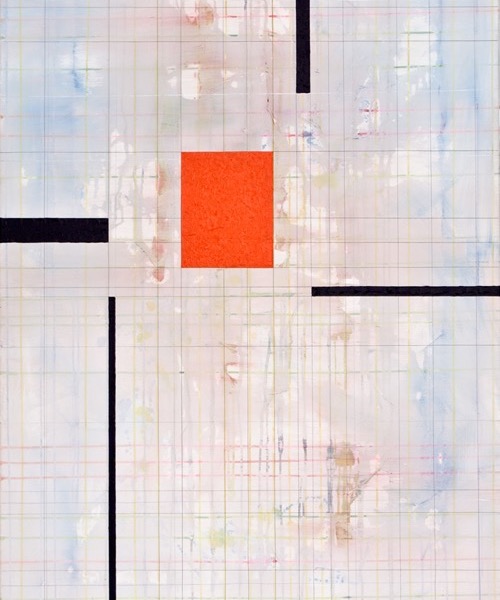 orange box; Mischtechnik auf Lw; 150 x 100 x 2 cm; 2011