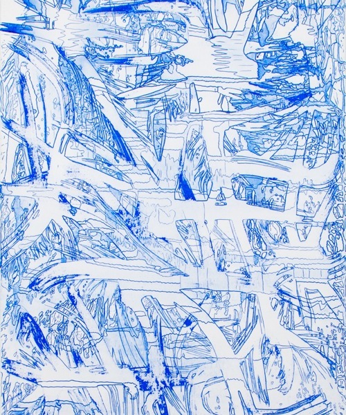 dHiK 3; Mischtechnik auf Lw, 70 x 100 x 2 cm; 2013