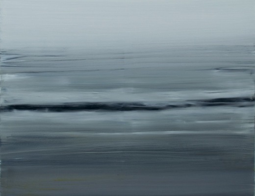 the wave (Husum); Öl auf Lw; 80 x 100 x 2 cm; 2014